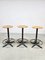 Vintage French Industrial Bar Stools, 1960s, Set of 3, Image 2