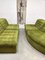 Sofá modular vintage en verde botánico, años 60. Juego de 4, Imagen 1