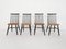 Spindle Back Chairs, the Netherlands, 1960s, Set of 4, Image 2