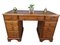 Antique Style Desk in Pine with Leather Top, 1980s 3