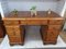 Antique Style Desk in Pine with Leather Top, 1980s 1