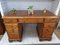 Antique Style Desk in Pine with Leather Top, 1980s, Image 1