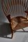 Vintage Danish Peacock Chair in Ash and Teak by Hans J. Wegner, 1960s, Image 17