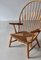 Vintage Danish Peacock Chair in Ash and Teak by Hans J. Wegner, 1960s, Image 15