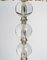 Boulle Tischlampe aus versilbertem Metall & Kristallglas von Jacques Adnet 3