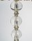 Lámpara de mesa Boulle de metal plateado y cristal de Jacques Adnet, Imagen 3