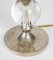 Boulle Tischlampe aus versilbertem Metall & Kristallglas von Jacques Adnet 5