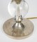 Lámpara de mesa Boulle de metal plateado y cristal de Jacques Adnet, Imagen 5