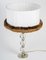 Silvered Metal and Crystal Boulle Table Lamp by Jacques Adnet, Image 2