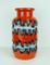 Vase Vintage Modèle 690/40 Orange avec des Motifs Abstraits de Duemler & Breiden 1