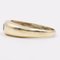 Anillo vintage de oro amarillo de 14 k con zafiro de talla ovalada, Imagen 4