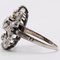 Art Deco 14k White Gold and Platinum Diamond Ring, 1930s 5