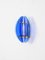 Brass and Blue Murano Glass Wall Sconce attributed to Galvorame, Italy, 1970s, Image 6