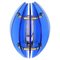 Brass and Blue Murano Glass Wall Sconce attributed to Galvorame, Italy, 1970s, Image 1