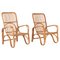 Mid-Century Italian Armchairs in Rattan and Wicker by Tito Agnoli, 1960s, Set of 2 1