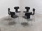 Hammer Chairs in Leather by Arne Jacobsen for Fritz Hansen, 1955, Set of 6 1