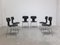 Hammer Chairs in Leather by Arne Jacobsen for Fritz Hansen, 1955, Set of 6, Image 2
