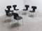 Hammer Chairs in Leather by Arne Jacobsen for Fritz Hansen, 1955, Set of 6 3