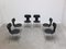 Hammer Chairs in Leather by Arne Jacobsen for Fritz Hansen, 1955, Set of 6 10
