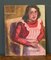 Guillot De Raffaillac, Young Girl in a Pink Dress, 1940, Oil on Panel, Image 1