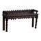 Antique English Victorian Hall Bench in Oak 1