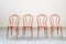 Chairs in Curved Beech Wood and Straw Seat, 1990s, Set of 34 1