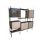 Mid-Century Spanish Shelving Unit with Bar Unit with Iron Structure and Five Modules 1