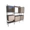 Mid-Century Spanish Shelving Unit with Bar Unit with Iron Structure and Five Modules, Image 1