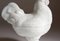 Large Zoomorphic Rooster Sugar Bowl in Opaline from Portieux France, 1890s 2