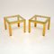 Italian Brass Side Tables attributed to Zevi, 1970s, Set of 2 1