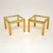 Italian Brass Side Tables attributed to Zevi, 1970s, Set of 2, Image 1