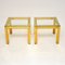 Italian Brass Side Tables attributed to Zevi, 1970s, Set of 2 2