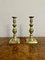 Large Antique Victorian Brass Candlesticks, 1860, Set of 2 3