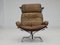 Norwegian Armchair in Leather, Chrome Steel, Teak Wood & Canvas by Harald Relling for Westnofa, 1970s, Image 5