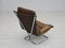 Norwegian Armchair in Leather, Chrome Steel, Teak Wood & Canvas by Harald Relling for Westnofa, 1970s 4