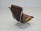 Norwegian Armchair in Leather, Chrome Steel, Teak Wood & Canvas by Harald Relling for Westnofa, 1970s, Image 4