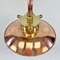 Japanese Cast Brass and Copper Wall Light, 1970s 7