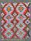 Marokkanischer roter Boucherouite Berber Baumwollteppich, 2000er 1
