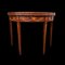 Antique George III Sheraton Demi-Lune Fold Over Games Table, 1780 3