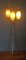 Lampada da terra Mid-Century con paralumi plissettati, anni '50, Immagine 3
