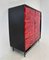 Italian Art Deco Cherry Red Chest of Drawers, 1950s 6