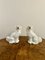 Large Antique Victorian Seated Staffordshire Spaniel Dogs, 1880, Set of 2 3