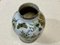 Asiatische Vase aus mundgeblasenem Glas 16