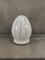 Kleine Weiße Tischlampe aus Muranoglas, 1960er 1