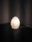 Lámpara de mesa pequeña blanca de cristal de Murano, años 60, Imagen 6