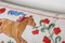 Suzani Tashkent Suzani Horse Bedding Pillow Cushion Federa lombare rossa e dorata, Immagine 2