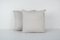 Turkish White Handmade Striped White Cushion Covers, Set of 2 4