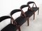 Danish Teak Chairs by Kai Kristiansen, 1970s, Set of 4 4
