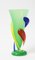 Jarrón con forma de remolino multicolor de cristal de Murano, años 80, Imagen 7
