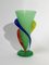 Jarrón con forma de remolino multicolor de cristal de Murano, años 80, Imagen 1